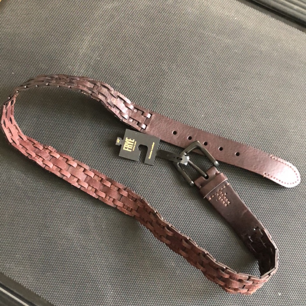 FRYE men’s leather belt size 40 - Picture 8 of 8